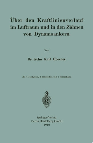 Über den Kraftlinienverlauf im Luftraum und in den Zähnen von Dynamoankern