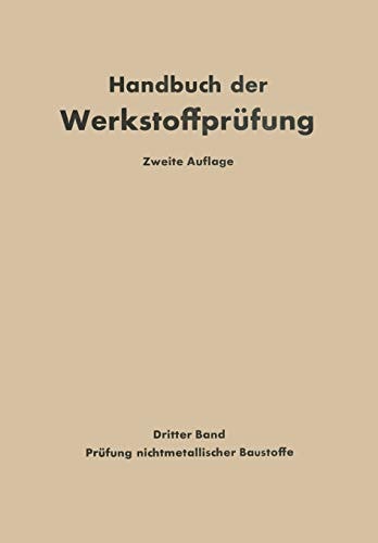 Die Prüfung nichtmetallischer Baustoffe