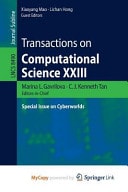 Transactions on Computational Science XXIII Special Issue on Cyberworlds