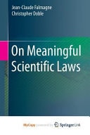 On Meaningful Scientific Laws