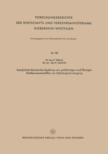 Katalytisch-thermische Spaltung von gasförmigen und flüssigen Kohlenwasserstoffen zur Spitzengaserzeugung