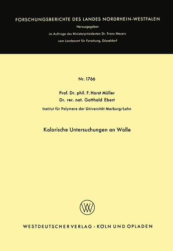Kalorische Untersuchungen an Wolle