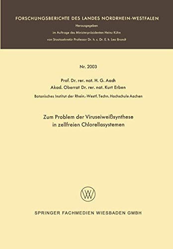 Zum Problem der Viruseiweißsynthese in zellfreien Chlorellasystemen nebst einer Diskussion über die Universalität des genetischen Codes
