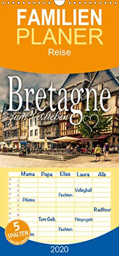 Bretagne zum Verlieben - Familienplaner hoch (Wandkalender 2020 , 21 cm x 45 cm, hoch): Die schöne Bretagne in tollen Bildern (Monatskalender, 14 Seiten )