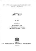 Akten 1. Hauptreferate ; Halbbd. 2. Themengruppen 7-11. 1,2