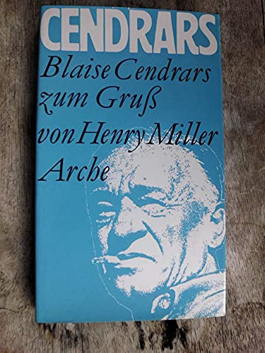 Blaise Cendrars zum Gruss (German Edition)