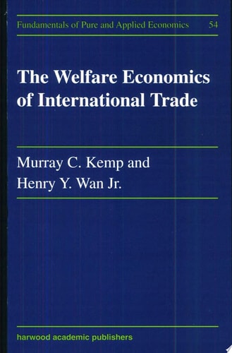 The Welfare Economics of International Trade
