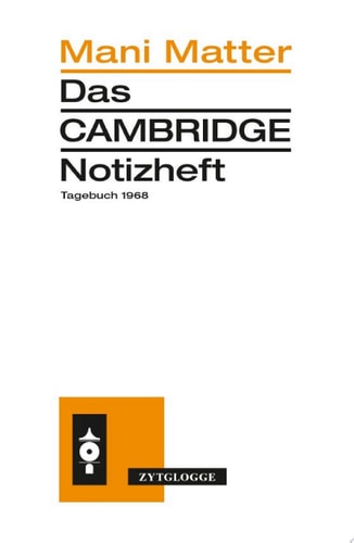 Das Cambridge Notizheft Tagebuch 1968