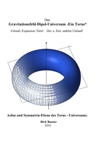 Das Gravitationsfeld-Dipol-Universum - Ein Torus - Urknall, Expansion: Nein! Ort- u. Zeit- stabiler Umlauf!