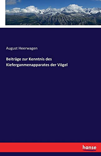 Beiträge zur Kenntnis des Kieferganmenapparates der Vögel