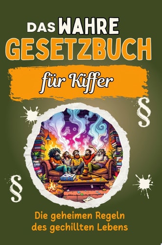 Das wahre Gesetzbuch für Kiffer Die geheimen Regeln des gechillten Lebens. Genial lustiges Humorbuch - Das perfekte Geschenk für Weihnachten und Geburtstag