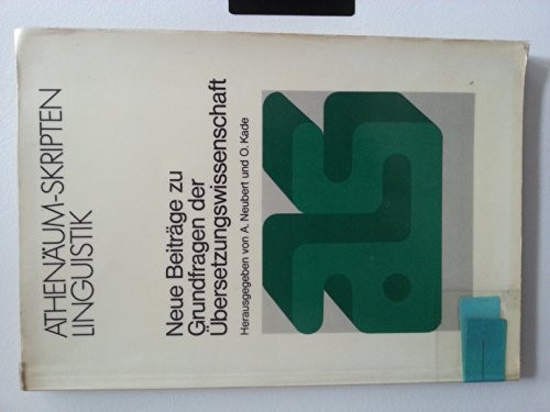 Neue Beiträge der Übersetzungswissenschaft.