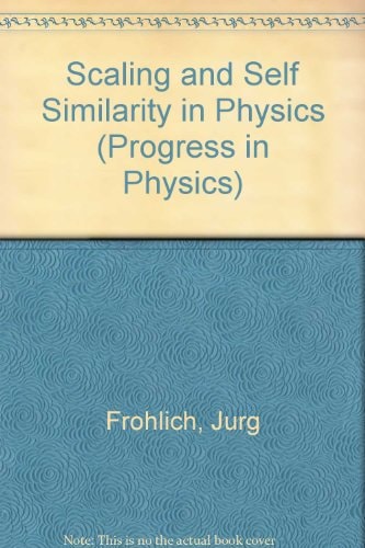 Scaling and Self Similarity in Physics (Progress in Physics)