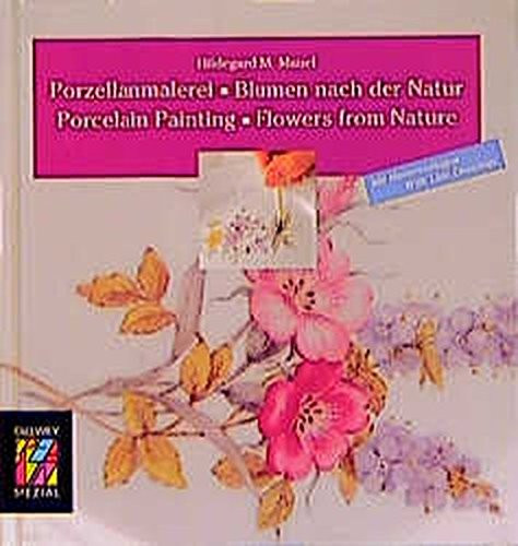 Porcelain painting flowers from nature