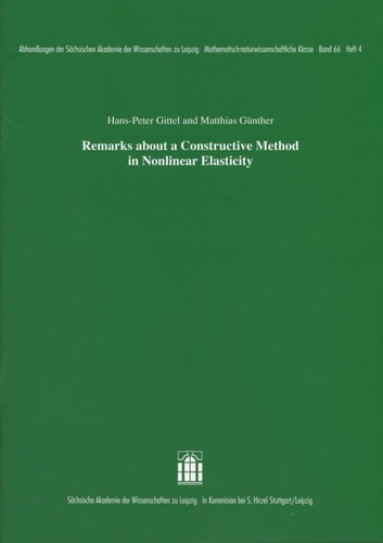 Remarks about a Constructive Method in Nonlinear Elasticity