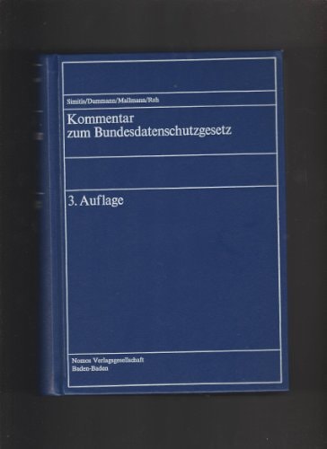 Kommentar zum Bundesdatenschutzgesetz