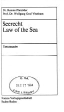 Seerecht: Testausgabe = Law of the sea