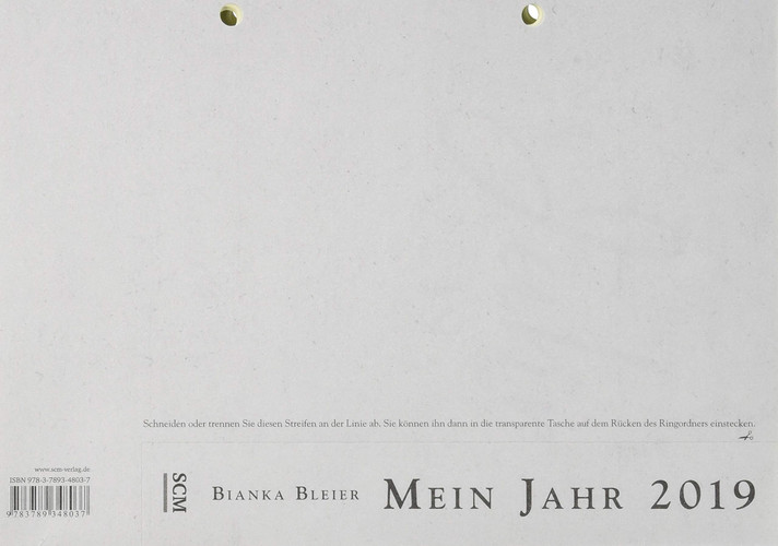Mein Jahr 2019 - Loseblatt
