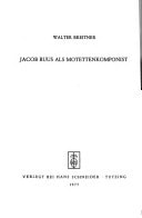 Jacob Buus als Motettenkomponist (Wiener Veröffentlichungen zur Musikwissenschaft) (German Edition)
