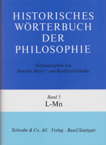 Historisches Worterbuch der Philosophie Gesamtwerk L - Mn