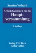 Arbeitshandbuch für die Hauptversammlung