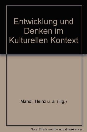 Entwicklung und Denken im kulturellen Kontext
