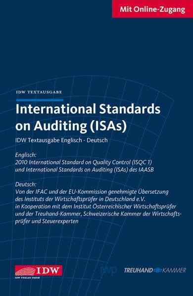 International Standards on Auditing (ISAs) - English - German Edition