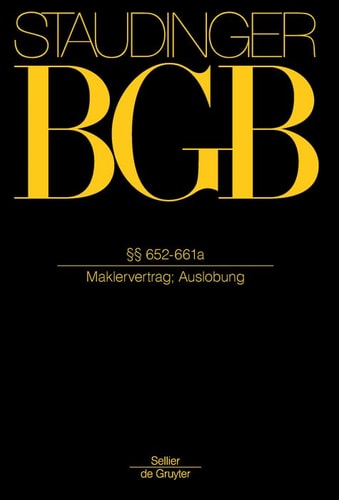 §§ 652-661a (Maklervertrag)