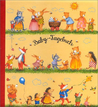 Baby- Tagebuch. Rot.