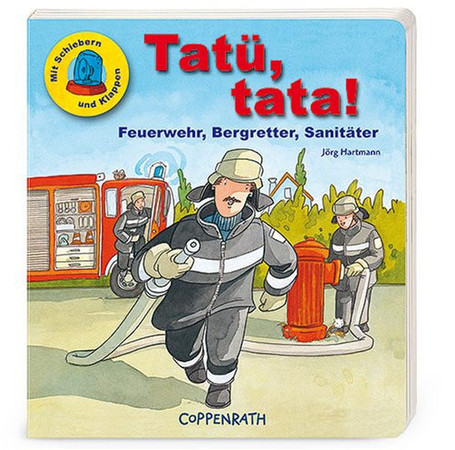 Tatü, tata! Feuerwehr, Bergretter, Sanitäter mit Schiebern und Klappen