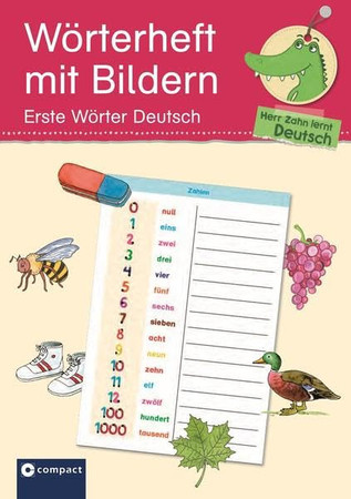 Wörterheft mit Bildern erste Wörter Deutsch