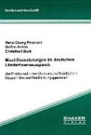 Mischfinanzierungen im deutschen Länderfinanzausgleich zur Problematik von Gemeinschaftsaufgaben, Finanzhilfen und Geldleistungsgesetzen
