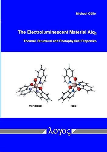 The Electroluminescent Material Alq3 Thermal, Structural and Photophysical Properties