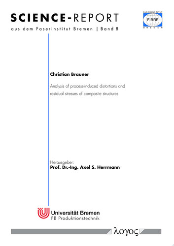 Analysis of process-induced distortions and residual stresses of composite structures