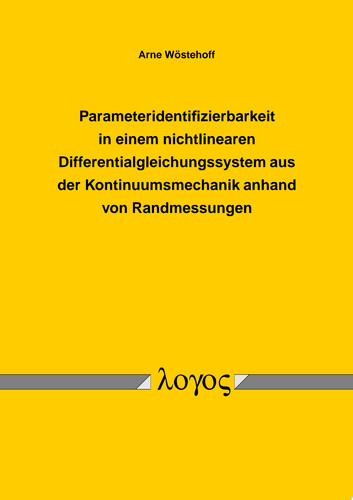 Parameteridentifizierbarkeit in einem nichtlinearen Differentialgleichungssystem aus der Kontinuumsmechanik anhand von Randmessungen