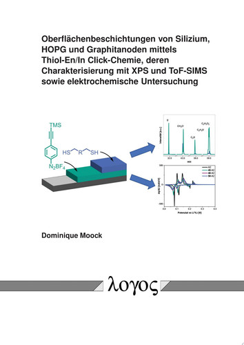 Oberflächenbeschichtungen von Silizium, HOPG und Graphitanoden mittels Thiol-En/In Click-Chemie, deren Charakterisierung mit XPS und ToF-SIMS sowie elektrochemische Untersuchung