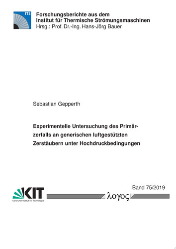 Experimentelle Untersuchung des Primärzerfalls an generischen luftgestützten Zerstäubern unter Hochdruckbedingungen