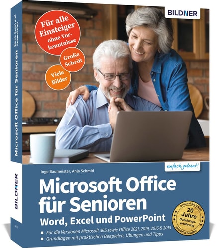 Microsoft Office für Senioren für die Versionen 2013, 2016, 2019 und Microsoft 365