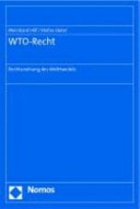 WTO-Recht Rechtsordnung des Welthandels