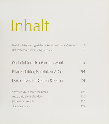 Das Deko-Buch für Garten und Balkon Selbstgemachtes aus Naturmaterialien