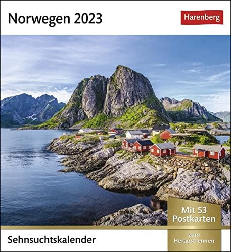 Norwegen Sehnsuchtskalender 2023 Wochenkalender mit 53 Postkarten