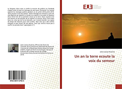 Un an la terre ecoute la voix du semeur