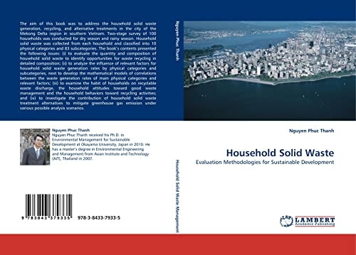 Household Solid Waste Evaluation Methodologies for Sustainable Development