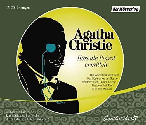 Hercule Poirot ermittelt Der Wachsblumenstrauß - Das Böse unter der Sonne - Rendezvous mit einer Leiche - Dreizehn bei Tisch - Tod in den Wolken