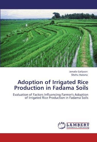 Adoption of Irrigated Rice Production in Fadama Soils