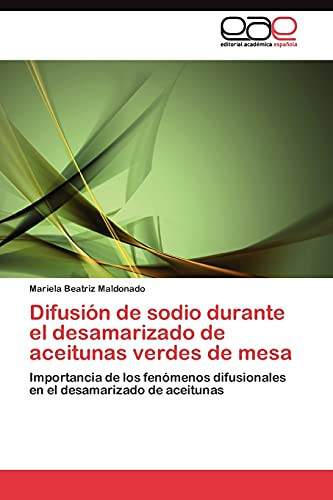 Difusión de Sodio Durante El Desamarizado de Aceitunas Verdes de Mes