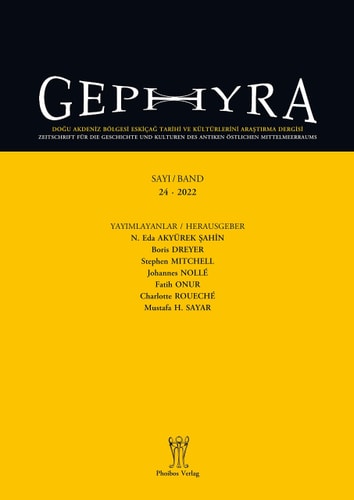 Gephyra 24, 2022 Zeitschrift Für Die Geschichte und Kulturen Des Antiken Östlichen Mittelmeerraums