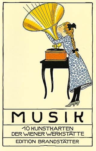 Musik 10 Kunstkarten der Wiener Werkstätte