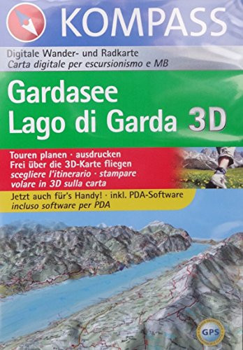 Gardasee 3D ; digitale Wander- und Radkarte : Touren planen, ausdrucken ; frei über die 3D-Karte fliegen ; jetzt auch für's Handy! ; inkl. PDA-Software ; Usermanual auf CD ; includes Adobe Reader