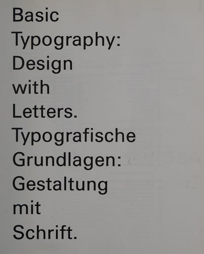 Basic typography design with letters